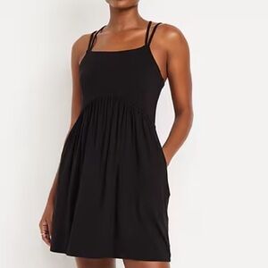NWT Elegant Old Navy XL Black Strappy Dress